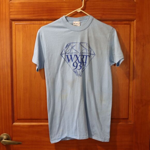 Vintage USA Ts Chicagos Finest Rock Station WXRT 93 Thrashed Single Stitch Tee - Picture 11 of 11